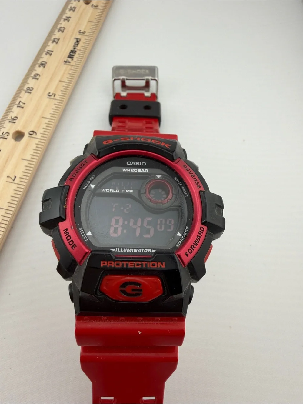 Casio G-Shock Red and Black Digital Sports Watch
